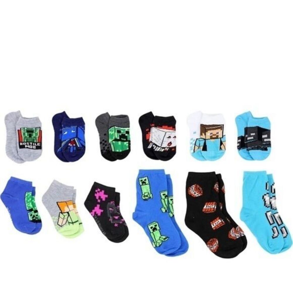 New‎ Minecraft Boy's 12 Days of Socks Advent Box